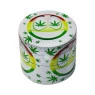 Dichavador Hall Of Weed Pequeno amarelo e branco