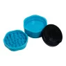Dichavador de Policarbonato Papelito com Container azul desmontado 