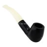 Cachimbo Elite II Curvo C/ Piteira de Acrílico de frente tabacaria da mata 