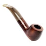 Cachimbo Elite II Curvo C/ Piteira de Acrílico Pequeno de frente