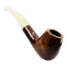 Cachimbo Elite II Curvo C/ Piteira de Acrílico de frente tabacaria da mata