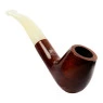 Cachimbo Elite II Curvo C/ Piteira de Acrílico de frente tabacaria da mata
