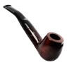 Cachimbo Elite II Curvo C/ Piteira de Resina Pequeno de frente tabacaria da mata