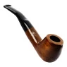 Cachimbo Elite II Curvo C/ Piteira de Resina Pequeno de frente tabacaria da mata