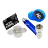 Kit Pipe de Metal C/ Mini Dichavador de frente tabacaria da mata 