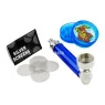 Kit Pipe de Metal C/ Mini Dichavador de frente tabacaria da mata  