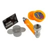 Kit Pipe de Metal C/ Mini Dichavador de frente tabacaria da mata  