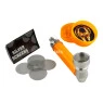 Kit Pipe de Metal C/ Mini Dichavador de frente tabacaria da mata 