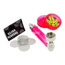 Kit Pipe de Metal C/ Mini Dichavador de frente tabacaria da mata  