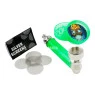 Kit Pipe de Metal C/ Mini Dichavador de frente tabacaria da mata  