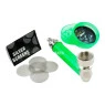 Kit Pipe de Metal C/ Mini Dichavador de frente tabacaria da mata  