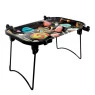 Bandeja de Metal Rolling Console C/ Suporte montada