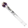 Piteira de Vidro Hippie Bong Implosion Clear de frente tabacaria da mata 
