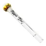 Piteira de Vidro Hippie Bong Implosion Clear frente tabacaria da mata 