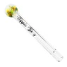 Piteira de Vidro Hippie Bong Implosion Clear frente tabacaria da mata 
