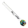 Piteira de Vidro Hippie Bong Implosion Clear de lado tabacaria da mata 