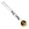 Piteira de Vidro Hippie Bong Implosion Clear de lado tabacaria da mata 