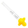 Piteira de Vidro Hippie Bong Pato Amarelo 6mm de lado no verso tabacaria da mata