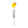 Piteira de Vidro Hippie Bong Pato Amarelo 6mm de frente tabacaria da mata