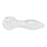 Pipe de Vidro Hippie Bong Transparente 06mm de lado tabacaria da mata