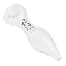 Pipe de Vidro Hippie Bong Transparente 06mm de frente tabacaria da mata