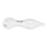 Pipe de Vidro Hippie Bong Transparente 06mm de lado tabacaria da mata