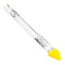 Piteira de Vidro Hippie Bong Pizza 6mm de lado no verso tabacaria da mata