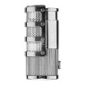 Maçarico Premium de Metal Hit Grid Silver de frente tabacaria da mata