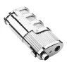 Maçarico Premium de Metal Hit Grid Silver de lado tabacaria da mata