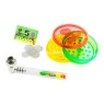 Kit Pipe de Vidro C/ Acessórios Honeypuff Reggae de lado tabacaria da mata