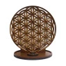 Incensário Wood Burning Flor da Vida