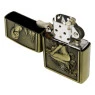 Isqueiro de Metal Dourado Woman and Phoenix Tampa aberta