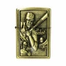 Isqueiro de Metal Dourado Baseball