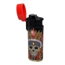 Maçarico Prof Colour Grenade Indian Skull-Vermelho aberto