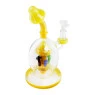 Bong de Vidro Abduzido Gold Mushroom Colors de frente tabacaria da mata