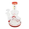 Bong de Vidro Abduzido Pequeno Mushroom Family de frente tabacaria da mata