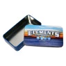 Lata de Metal Elements Média azul aberta