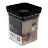 Mini Pote Hermético Quadrado Lumini Black 180ml