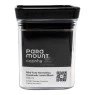 Mini Pote Hermético Quadrado Lumini Black 180ml
