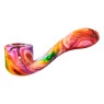 Pipe de Silicone rosa e roxo