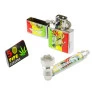 Kit Pipe de Metal C/ Isqueiro de lado tabacaria da mata  tabacaria da mata 