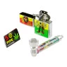 Kit Pipe de Metal C/ Isqueiro de lado tabacaria da mata  tabacaria da mata