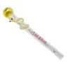 Piteira de Vidro Da Mata Cobra 5mm  amarelo