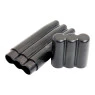 Case de Plástico p/ 3 Bolados Preto aberto