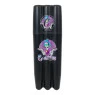 Porta Tubos de Plástico preto e roxo
