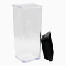Mini Pote Hermético Quadrado Lumini Black 340ml