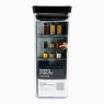 Mini Pote Hermético Quadrado Lumini Black 340ml preto