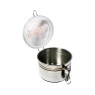 Pote Hermético Sadhu Aço Inoxidável 224g tampa aberta