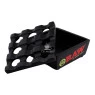 Cinzeiro de Metal  Raw Preto de lado tabacaria da mata 