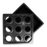 Cinzeiro de Metal  Raw Preto de cima aberto tabacaria da mata 
